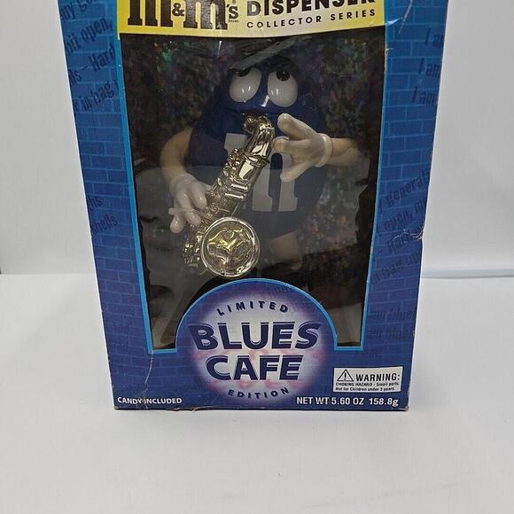 M&M'S Dispenser Limited Edition Collector Series‎ Blues Cafe by M & M Blue M & M - Picture 1 of 9